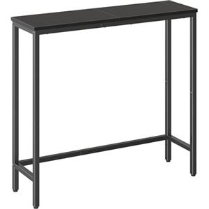 HOOBRO Consolle Ingresso, 75 cm Tavolo Console Stretto, Piccolo Tavolo per Decorazioni, Tavolino da Divano, Corridoio, Soggiorno, Assemblaggio Semplice, Nero EBK75XG01