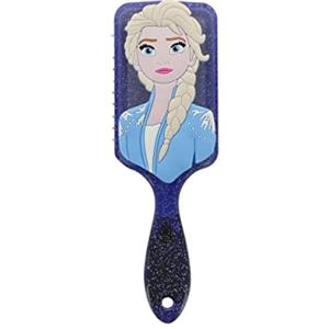 DISNEY FROZEN II - Spazzola Districante 3D Elsa in Silicone - Per Tutti i Tipi di Capelli - Districamento Facile e Delicato - Accessorio Ufficiale Disney