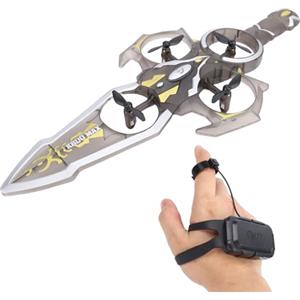 Focket Aliante RC Flying Sword, Drone Telecomandato con Controllo Gestuale Facile da Pilotare per Bambini e Adulti 8-16 Anni, Spada Volante Remota Leggera con Luce, Rotazione a 360°