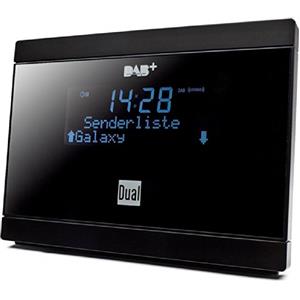 Dual DAB-2A - Radio digitale (display LCD, adattatore DAB+/UKW, funzione sveglia), telecomando e adattatore inclusi, colore: Nero