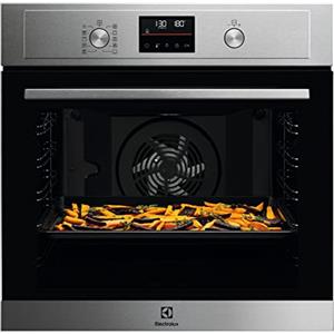 Electrolux Serie 500 Forno da Incasso Multifunzione Pirolitico, Capacità 72 L, EOM4P46TX, Classe A+, Funzione AirFry, Cottura Multilivello, 590x560x550mm, Inox antimpronta