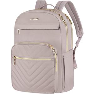 VANKEAN 15,6 pollici Laptop Backpack per le donne lavoro Laptop Bag moda con porta USB, impermeabile borsa zaini borse da viaggio alla moda Daypacks casual per la università, affari, rosa