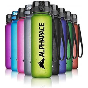 ALPHAPACE Borraccia 350ml/500ml/650ml/1000ml/1500ml con Chiusura Ermetica senza BPA - Ideale per Lo Sport, Bicicletta, Lavoro, Scuola - Con piccolo scompartimento per frutta o aromi - Diversi Colori