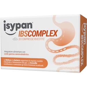 Isypan IBS Complex 20 Compresse - Integratore per Intestino Irritabile, Con Boswellia, Melissa e GABA, Supporto Digestione, Gonfiore e Benessere Intestinale