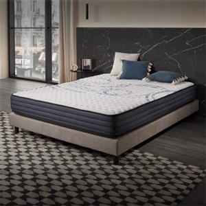 Naturalex - Matrimoniale Materasso 135x190 cm | Materasso Memory - Perfectsleep - HR, Blue Latex, Ergonomico, Ipoallergenico, Ventilato - Lato Invernale ed Estivo