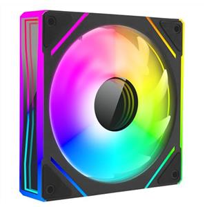 Nuwo Sora, Ventola PWM da 120 mm, Illuminazione Infinity Mirror ARGB, Velocità 1800 RPM, Ventola per PC Computer Silenziosa, 5V 3pin ARGB