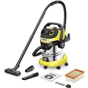 Karcher WD 5 Control P S 25/5/22 - Bidone Aspiratutto - Fusto in Inox 25 lt - 1200W