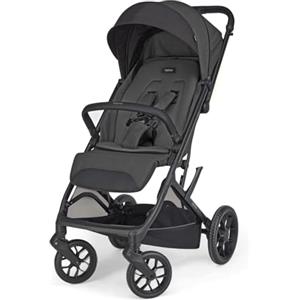 Inglesina Maior Passeggino Compatto e Leggero 7,9 kg, Ruote Grandi Ammortizzate, Seduta Ampia All Season, Chiusura con Una Mano, Capotta UPF 50+, fino a 22 kg, Magnet Grey