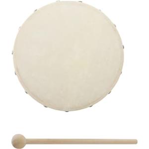 Generic Tamburo a mano in legno - sciamano e adulti - Bongo Mini percussioni a mano | telaio da 10 pollici e 8 pollici per musica tribale, strumento musicale tradizionale,