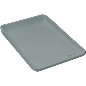LIONELO Fasciatoio Neonato MEGS 50×70 cm Materassino Fasciatoio in Schiuma PU, Morbido Caldo al Tatto, Impermeabile, Antiscivolo, con Bordi Rialzati per Comfort e Sicurezza, Portatile (Grigio)