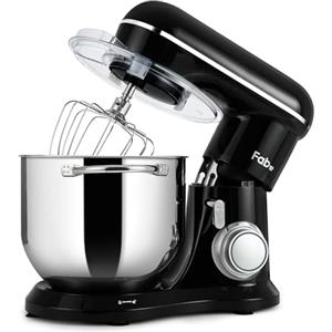 Kitchen in the box Fab by Kitchen in the box Impastatrice Planetaria, 8L Planetaria Professionale 2000W, 10 Velocità con Uncino Impastatore, Mescolatore e Frusta Sbattitrice (Nero)