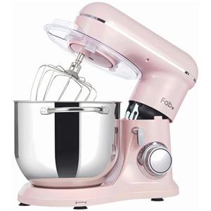 Kitchen in the box Fab by Kitchen in the box Impastatrice Planetaria, 8L Planetaria Professionale 2000W, 10 Velocità con Uncino Impastatore, Mescolatore e Frusta Sbattitrice (Rosa)