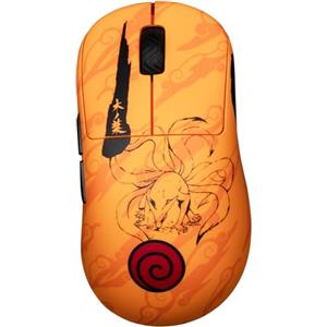 Konix Naruto Shippuden Mouse gaming con cavo/wireless PC - Edizione Pro Collector Numerata - 26 000 DPI - Autonomia 70 h - Motivo Kurama/Kyûbi - Arancione