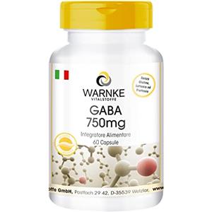 WARNKE VITALSTOFFE GABA 750 mg - 60 capsule - Acido gamma-amminobutirrico | Warnke Vitalstoffe - Qualità da farmacia tedesca
