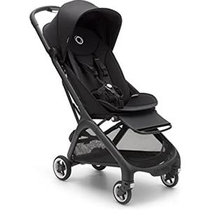 Bugaboo Butterfly Passeggino da viaggio ultra compatto leggero pieghevole in un secondo, passeggino da città molto spazioso per neonati e bambini piccoli, maneggevole e confortevole, notte nera