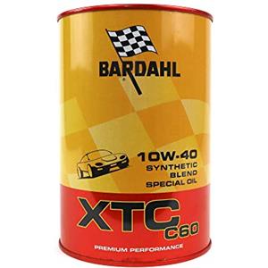 Bardahl - Olio Motore per Auto, XTC C60 10W40, Olio Lubrificante per Vetture non Equipaggiate di DPF o FAP, 1 Litro