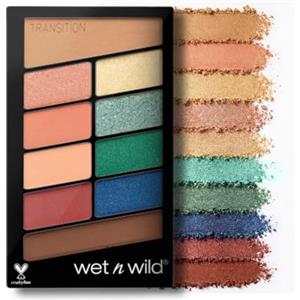 Wet n Wild - Color Icon 10 Pan Palette - Palette Ombretti Occhi Makeup - 10 Colori, Mix di Finish Shimmer e Matte per Look Giorno e Sera - Tenuta Estrema, Facile da Sfumare - Vegan - Stop Playing Safe