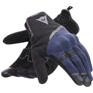 Dainese Metrax Air Gloves, Guanto Moto Urban Corto in Tessuto Aerato per Estate con Smart Touch e Calzata Facile, per Uomo, Black/Navy, L