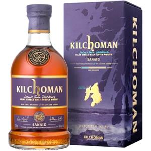 Kilchoman Sanaig Whiskey - Single Malt Scotch Whisky Maturato in Botti di Bourbon e Sherry Oloroso, 46%, Bottiglia in Vetro da 70cl