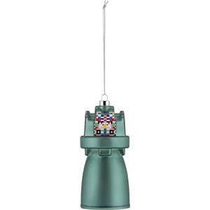 Alessi Bell ESA06 3 - Decorazione per Albero di Natale di Design, in Vetro Soffiato Decorata a Mano