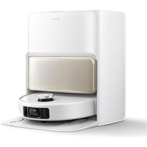 Mova V50 Ultra Complete Robot Aspirapolvere e Lavapavimenti, Potenza di Aspirazione da 24.000 Pa, con Svuotamento Automatico, Lavaggio Termico con Sistema Aoppia Soluzione, Sistema StepMaster, Bianco