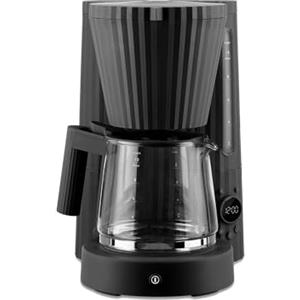 Alessi Plissé MDL14 B - Macchina per Caffè Filtrato di Design, Funzione di Avvio Automatico, in Resina Termoplastica, Spina Europea 1100 W, 150 cl, Nero