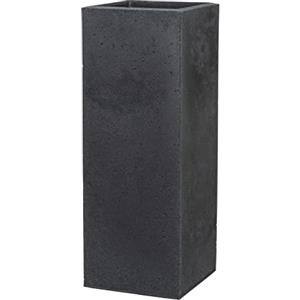 Scheurich C-Cube Alto, rinforzo in plastica, Stony Black, 26 cm di lunghezza, 26 cm di larghezza, 70 cm di altezza, 9 l vol.