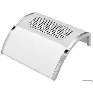 VIHBRAI Aspirazione della polvere da 80 W, per unghie, aspirapolvere con filtro, fresa per manicure senza polvere, lima per unghie, per uso domestico e antipolvere, per strumenti e accessori (bianco)