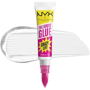 NYX Professional Makeup The Brow Glue Crazy Lift Gel Sopracciglia, Sopracciglia Effetto Laminazione e Fissate, Fino a 24h di Tenuta, Resistente al Sudore, Formula Vegana, 7 ml