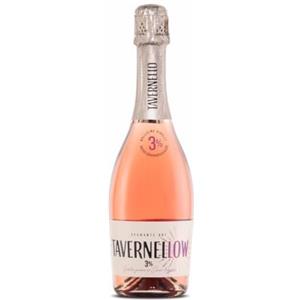 Tavernellow vino spumante rosato parzialmente dealcolato, Fresco e leggero, ideale da aperitivo - 3% Vol, Bottiglia da 750 ml