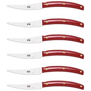 Coltellerie Berti 1895 Coltellerie Berti Convivio Nuovo Set 6 Coltelli Tavola Rosso