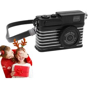 Fmzrbnih Piccola macchina fotografica retrò - Fotocamere vintage portatili, modello di macchina fotografica vintage in scala, decorazione | Fotocamera reflex in miniatura multiuso per casa delle bambole, vecch