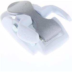TUXCAXI Parti di ricambio per fibbia a ragno per pattini in linea, leggere per divertirsi pattinando, pattini in linea, da esterno, cintura, cinturino, fibbia, scarpe, a ragno, bianco Argento, 50 mm