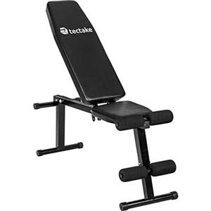tectake® Panca Palestra Regolabile Multifunzione 125x34x129 cm, Panca Inclinata per Pesi Palestra, Attrezzi Home Gym per Addominali, Glutei e altro, Allenamento a Casa, Workout, Fitness - Nero