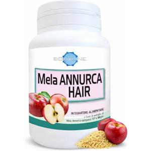 Bodyline srl Mela Annurca Hair Capsule, Estratto di Mela Annurca e Miglio, con Procianidina B-2, Vitamine del Gruppo B, Ferro, Vitamina E, Cistina e Metionina, 30 Capsule da 450 mg