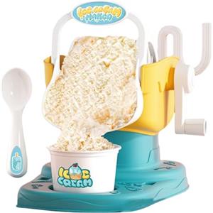 Generisch Gelatiera, macchina per ghiaccio per bambini, macchina per gelato per la casa, risultati istantanei, facile da pulire manuale per yogurt, facile da aggiungere frutta congelata e gustare
