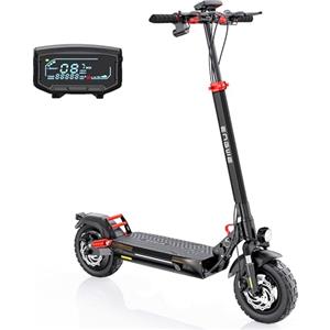 ENGWE E-Scooter Monopattino Elettrico Pieghevole Con Batteria Da 648Wh/864 fino a 50km/70km, Inclinazione Massima di 15° &Freni a Disco Meccaniciz &Display LCD Y400/Y600 (Y600, Nero+Rosso)