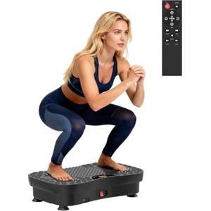 DoXtreme Pedana Vibrante Dimagrante 200W, 120 Livelli, Telecomando, Portata 120 kg - Pedana Vibrante per Circolazione Gambe, Rassodamento Muscolare e Recupero - Ideale per Casa