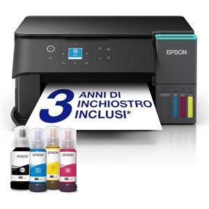 Epson EcoTank ET-2955 Stampante con Serbatoi D'inchiostro | Stampa a Casa Alti Volumi | Wi-Fi | A4 | Stampa, Copia, Scansione | Display LCD 3.7 cm | Stampa Fronte/Retro | 3 Anni D'Inchiostro Inclusi