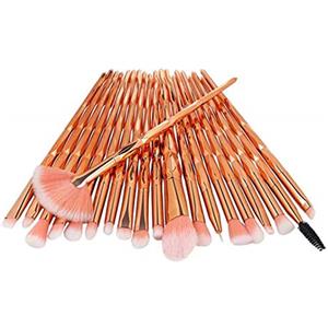 SANANG 20pcs set di pennelli per trucco ombretto fondotinta in polvere eyeliner ciglia pennello per trucco miscelazione kit di strumenti cosmetici di bellezza