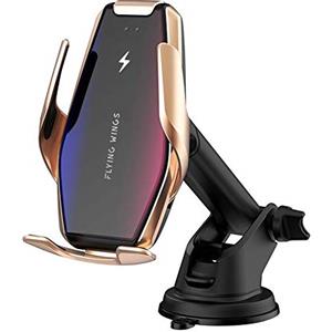 YIANERM Supporto Caricabatteria Wireless per Auto con Bloccaggio Automatico, Yianerm 2 in 1 Qi 15W/10W/7.5W Presa d'Aria/Cruscotto Supporto Telefono