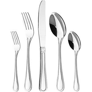 Otto Koning - Frankfurt - Set di posate 30 pezzi, in acciaio inox - lucidato a specchio. Un set da tavola dalle linee classico e semplici per 6 persone