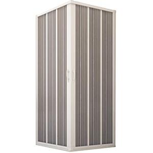 FORTE Nuovo Box Doccia FLEX, Soffietto Angolare, 80 x 80 x 185 h. Riducibile