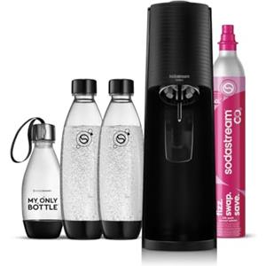 sodastream Terra Megapack Nero 2 bottiglie 1L e 1 Bottiglia 0,5 L incluse
