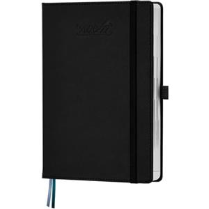 BEZEND Agenda 2026 2027 Giornaliera A5, 12 Mesi da Ago.26 a Lug.27, Diario Scuola 21 x 15,5 cm, Intervalli di 30 Minuti, Copertina Rigida in Pelle PU - Nero