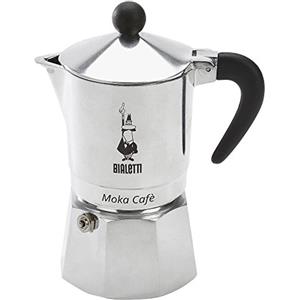 Bialetti Break Caffettiera Espresso Tazza 3 Nera, Alluminio, Grigio, 13x9x17 cm