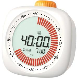 AMRTTWY Timer, Timer Visivo Digitale con Conto alla Rovescia di 60 Minuti E Cronometro con Sveglia for Forniture for La Scuola Domestica, Studio E Insegnamento
