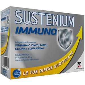 Sustenium Immuno Energy - Integratore Alimentare con Vitamine B, C, Zinco e Aminoacidi - 14 Bustine da 4,5 g