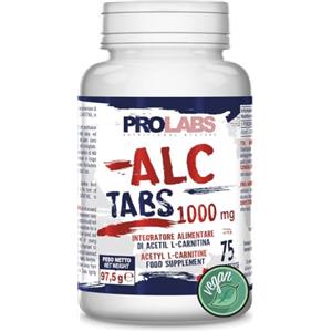 PROLABS - Acetil L Carnitina 75 Compresse (1000 mg), Integratore Alimentare di Acetyl L-Carnitine per Workout, Palestra e Sport ad Alta Intensità, 100% Vegan - Supporto Cognitivo, Ossidativo & Energia