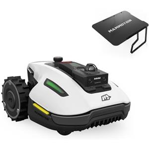 MAMMOTION YUKA mini 2 1000 Robot Rasaerba senza Cavo Perimetrale con Garage mini, Consigliato per 1000m², LiDAR 360° + Visione AI, No RTK, Nessuna Perdita di Segnale, DropMow
